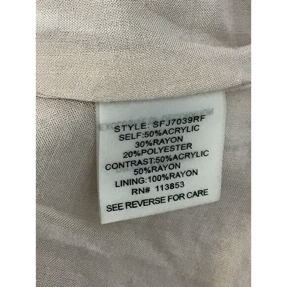 41 Hawthorne Stitch Fix Alesund Tweed Blazer Elbow Patch XS Camel Tan NWT NEW - Picture 12 of 12